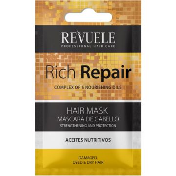 REVUELE PROFESSIONAL HAIR CARE RICH REPAIR HAIR MASK HAARMASKER ZAKJE 25 ML