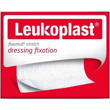 LEUKOPLAST FIXOMULL STRETCH 2 M X 10 M DRESSING FIXATION FIXATIEPLEISTER DOOSJE 1 STUK