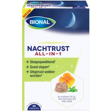 BIONAL NACHTRUST ALL-IN-1 CAPSULES DOOSJE 20 STUKS
