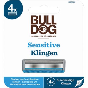 BULLDOG SKINCARE FOR MEN SENSITIVE SCHEERMESJES 4 STUKS