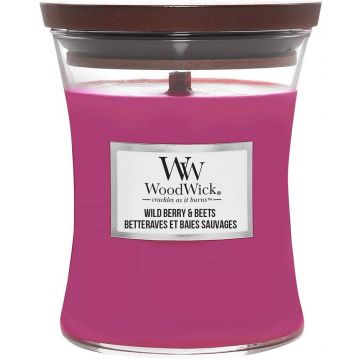WOODWICK WILD BERRY & BEETS GEURKAARS POT 85 GRAM