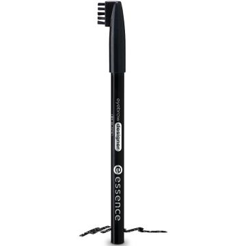 ESSENCE EYEBROW DESIGNER PENCIL 01 BLACK WENKBRAUWPOTLOOD 1 STUK