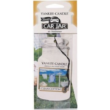 YANKEE CANDLE CLEAN COTTON CAR JAR AUTOLUCHTVERFRISSER 3 X 10 GRAM