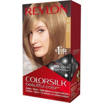 REVLON COLORSILK BEAUTIFUL COLOR (REVLON) BEAUTIFUL COLOR 61 RUBIO OSCURO HAIR COLOR HAARVERF PAK 1 STUK