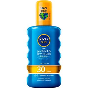 NIVEA SUN PROTECT & DRY TOUCH INVISIBLE SPF 30 ZONNEBRAND SPRAY 200 ML