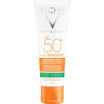 VICHY CAPITAL SOLEIL SPF 50+ MATTIFYING 3-IN-1 ZONNEBRANDCREME 50 ML