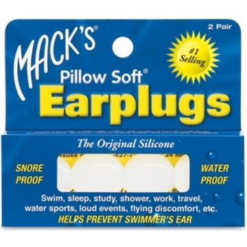 MACK'S PILLOW SOFT EARPLUGS OORDOPJES PAK 2 PAAR
