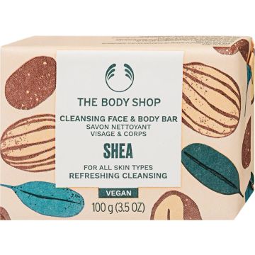 THE BODY SHOP SHEA CLEANSING FACE & BODYBAR 100 GRAM