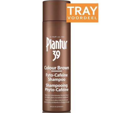 PLANTUR 39 FHYTO-CAFEINE COLOUR BROWN SHAMPOO TRAY 6 X 250 ML