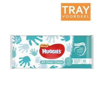 HUGGIES ALL OVER CLEAN BABYDOEKJES TRAY 10 X 56 STUKS