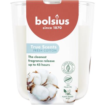 BOLSIUS TRUE SCENTS FRESH COTTON 97 X 85 MM GEURKAARS 1 STUK