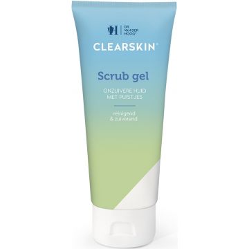 DR. VAN DER HOOG CLEAR SKIN (DR. VAN DER HOOG) CLEAR SKIN SCRUB GEL ONZUIVERE HUID MET PUISTJES TUBE 100 ML