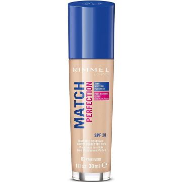 RIMMEL MATCH PERFECTION 081 LIGHT PORCELAIN FOUNDATION 30 ML