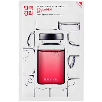 HOLIKA HOLIKA SKIN RESCUER (HOLIKA HOLIKA) SKIN RESCUER MASK SHEET COLLAGEN GEZICHTSMASKER ZAKJE 20 ML