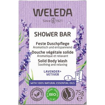 WELEDA LAVENDER & VETIVER SHOWER BAR 75 GRAM