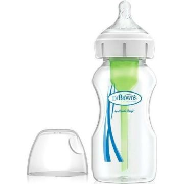 DR. BROWN'S NATURAL FLOW OPTIONS+ (DR. BROWN'S) OPTIONS+ BREDE HALS ANTIKOLIEKFLES 270 ML