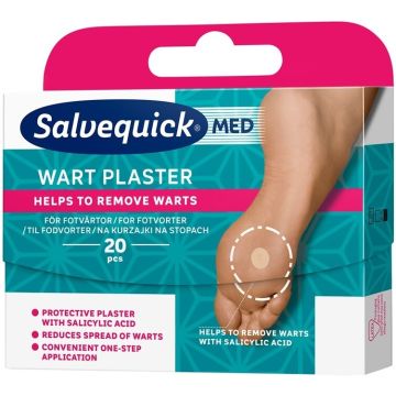 SALVEQUICK SALVEQUICK WART PLASTER PLASTRY NA KURZAJKI 20SZT. 20 STUKS (THT 05/2026)
