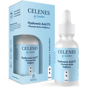 CELENES RENA HYALURONIC ACID 2% + FERMENT ACTIVE GOJIBERRY GEZICHTSSERUM 30 ML