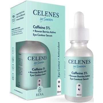 CELENES RENA CAFFEINE 5% + ROWAN BERRIES ACTIVE EYE CONTOUR SERUM OOGSERUM 30 ML