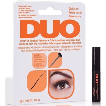 ARDELL DUO BRUSH ON STRIPLASH ADHESIVE EYELASH GLUE DARK WIMPERLIJM 5 GRAM