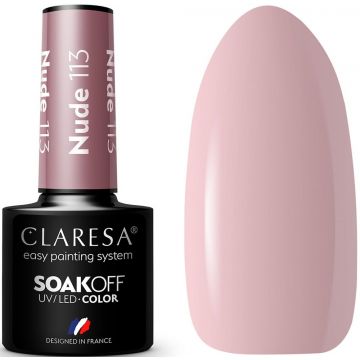 CLARESA COLOR SOAK OFF NUDE 113 UV/LED GELLAK 5 GRAM