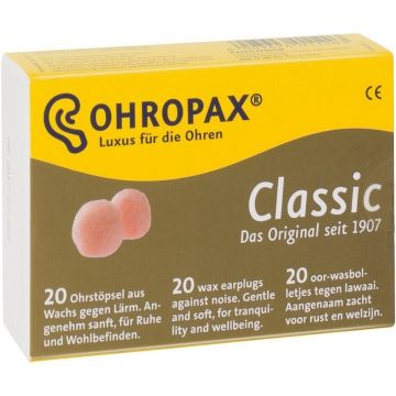 OHROPAX OOR-WASBOLLETJES CLASSIC DOOSJE 20 STUKS