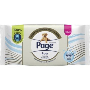 PAGE PUUR VOCHTIG TOILETPAPIER PAK 38 STUKS