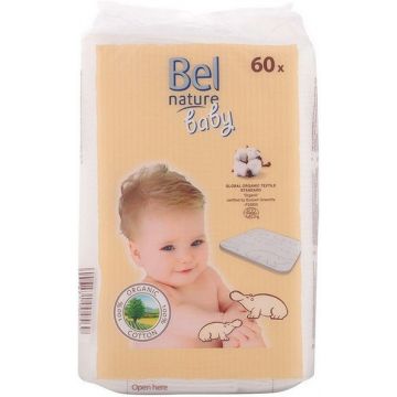 BEL NATURE BABYPADS DROOG ZAKJE 60 STUKS