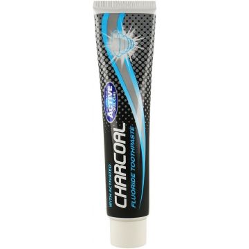 BEAUTY FORMULAS CHARCOAL (BEAUTY FORMULAS) CHARCOAL FLUORIDE TOOTHPASTE TANDPASTA TUBE 125 ML