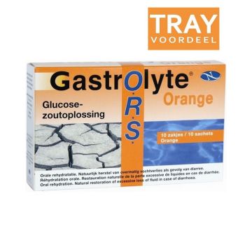 GASTROLYTE O.R.S. ORANGE GLUCOSEZOUTOPLOSSING TRAY 20 X 10 STUKS