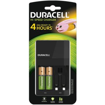 DURACELL HI-SPEED CHARGER 4H BATTERIJOPLADER 1 STUK