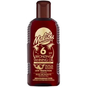 MALIBU SPF 6 BRONZING TANNING OIL ZONNEBRUINEROLIE 200 ML