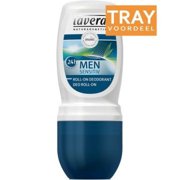 LAVERA DEODORANT ROLL-ON 24H MEN SENSITIV ROLLER TRAY 4 X 50 ML