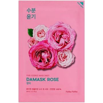 HOLIKA HOLIKA PURE ESSENCE (HOLIKA HOLIKA) PURE ESSENCE MASK SHEET DAMASK ROSE GEZICHTSMASKER ZAKJE 20 ML