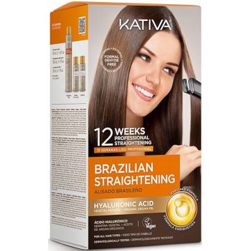 KATIVA BRAZILIAN STRAIGHTENING KIT 225 ML (DOOSJE BESCHADIGD)