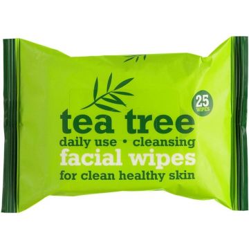 TEA TREE FACIAL WIPES REINIGINGSDOEKJES PAK 25 STUKS