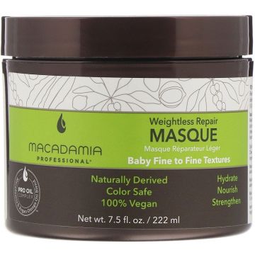 MACADAMIA PROFESSIONAL WEIGHTLESS REPAIR MASQUE HAARMASKER 222 ML