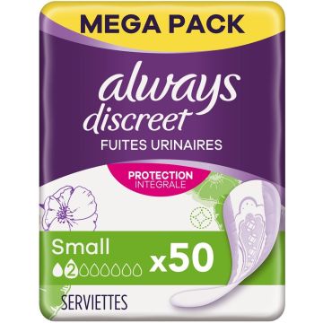 ALWAYS DISCREET (ALWAYS) DISCREET SMALL INLEGKRUISJES 50 STUKS