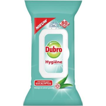DUBRO HYGIENE EUCALYPTUS DOEKJES PAK 80 STUKS