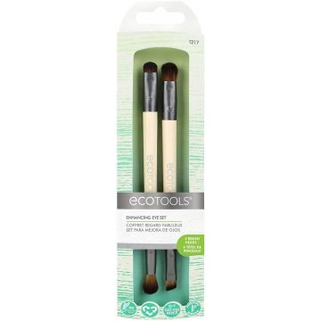 ECOTOOLS EYE ENHANCING EYESHADOW BRUSH DUO SET 1 STUK
