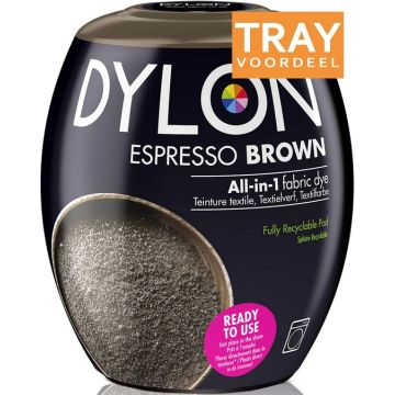 DYLON DYLON TEXTVERF POD ESPRESSO BROWN 350 GR TRAY 3 X
