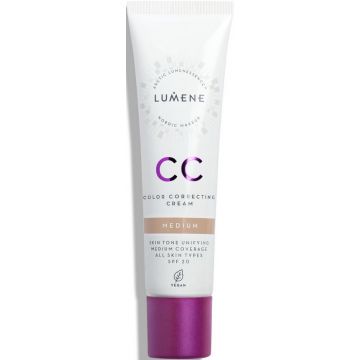 LUMENE CC (LUMENE) CC COLOR CORRECTING CREAM MEDIUM FOUNDATION TUBE 30 ML