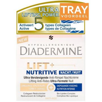 DIADERMINE LIFT+ (DIADERMINE) LIFT+ NUTRITIVE ULTRA-VERSTEVIGENDE ANTI-RIMPEL NACHTCREME TRAY 3 X 50 ML