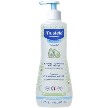 MUSTELA BEBE-ENFANT NO RINSE CLEANSING WATER POMP 500 ML
