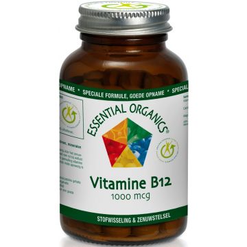 ESSENTIAL ORGANICS VITAMINE B12 1000 MCG TABLETTEN POT 90 STUKS