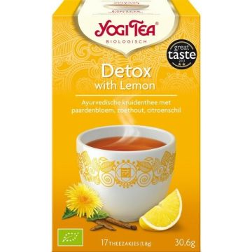 YOGI TEA DETOX WITH LEMON THEE DOOSJE 17 ZAKJES