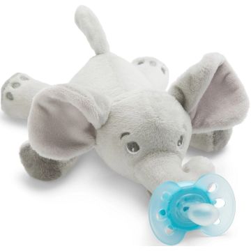 PHILIPS AVENT ULTRA SOFT SNUGGLE (PHILIPS) ULTRA SOFT SNUGGLE 0 MAAND+ OLIFANT SPEENKNUFFEL + FOPSPEEN 1 STUK