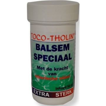 TOCO-THOLIN BALSEM SPECIAAL MET DE KRACHT VAN ETHERISCHE OLIEN EXTRA STERK POT 50 ML