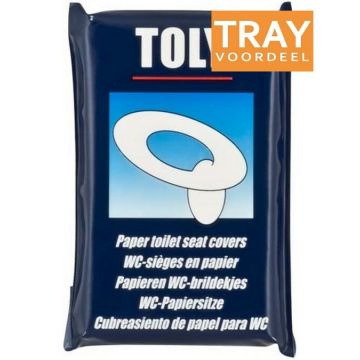 TOLY PAPIEREN WC-BRILDEKJES TRAY 30 X 10 STUKS