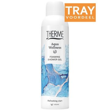 THERME AQUA WELLNESS FOAMING SHOWER GEL DOUCHESCHUIM 6 X 200 ML
